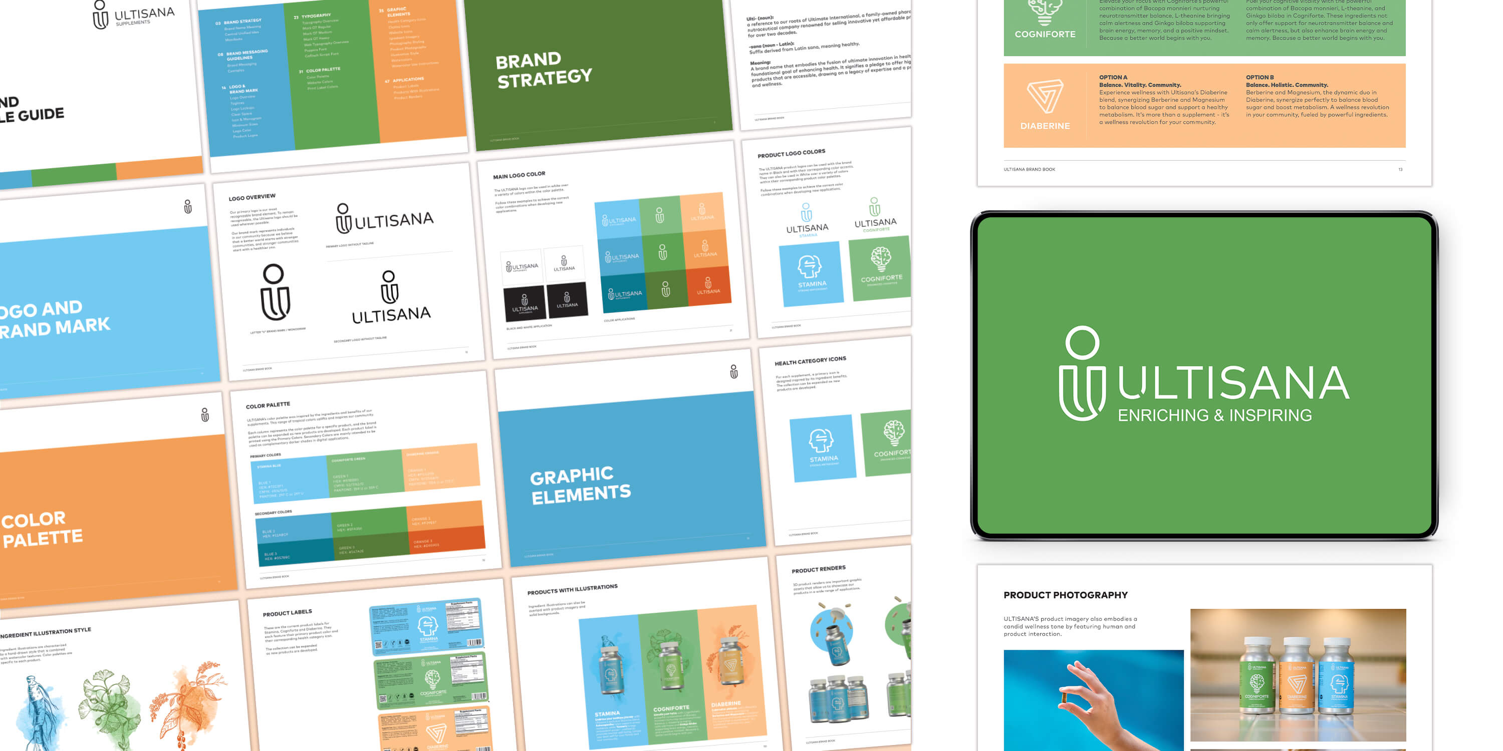 Ultisana website hero mockup